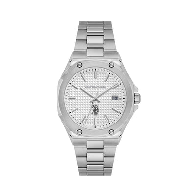 U.S. Polo Assn. Novelties Stainless Steel Bracelet Analog Watch for Women, 36mm