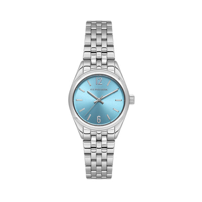 U.S. Polo Assn. Novelties Stainless Steel Bracelet Analog Watch for Women, 28mm