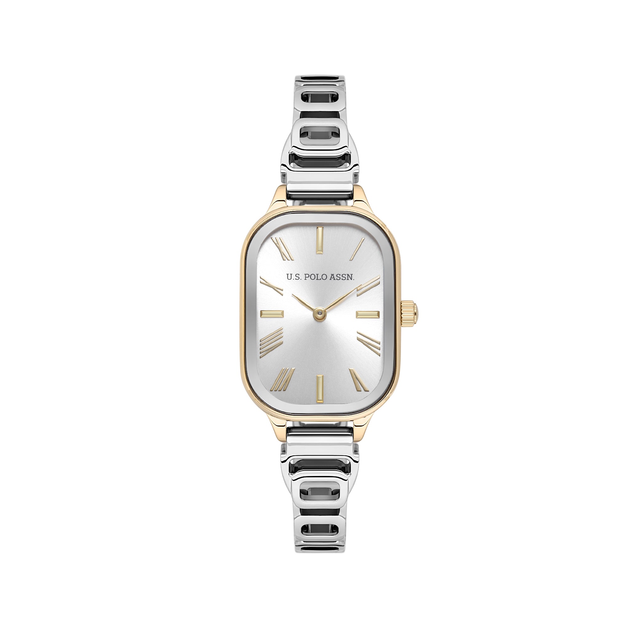 U.S. Polo Assn. Novelties Stainless Steel Bracelet Analog Watch for Women, 30mm