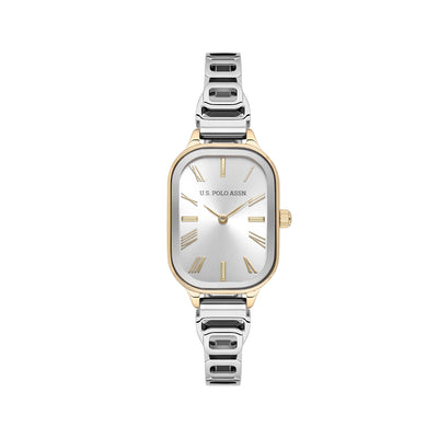 U.S. Polo Assn. Novelties Stainless Steel Bracelet Analog Watch for Women, 30mm