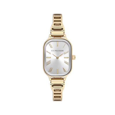 U.S. Polo Assn. Novelties Stainless Steel Bracelet Analog Watch for Women, 30mm